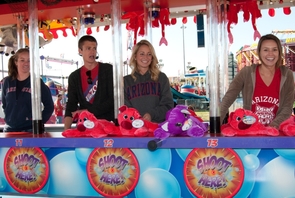 Eight student leaders serve as directors and work throughout the year to coordinate and put on Spring Fling with more than 1,500 student volunteers and the help of UA affiliated staff. (Photo by Patrick McArdle/UANews) Eight student leaders serve as directors and work throughout the year to coordinate and put on Spring Fling with more than 1,500 student volunteers and the help of UA affiliated staff. (Photo by Patrick McArdle/UANews)